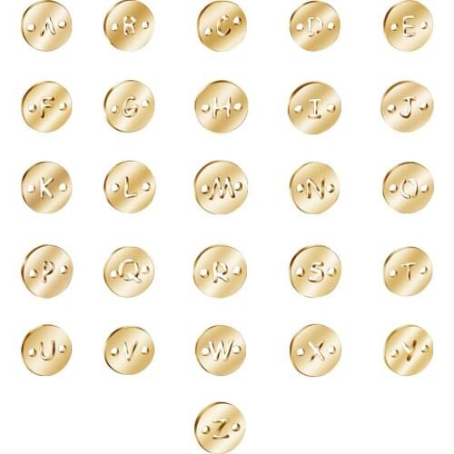ELANUOYY 26pcs A-Z Initial Letter Charm