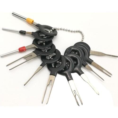 11pcs Car Terminal Removal Tools For Automobiles Plug Repair Hand Tool Car Electrical Wiring Crimp Connector Pin Extractor Kit