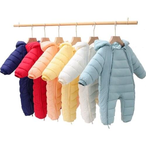 Winter Baby Clothes Newborn OVeralls Infant Jumpsuit Thick Warm Snowsuit Children Boy Clothing Kids Clothing Dinosaur