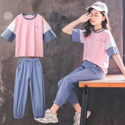 Girls' Summer Suit New Childrens Wear In 2021 Kids Boutique Clothing Wholesale Teenage Girls Clothing