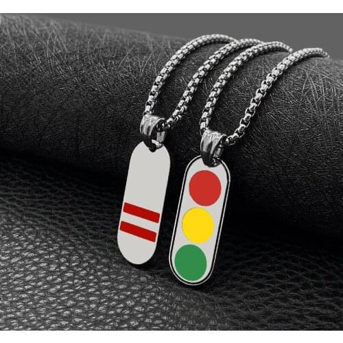 Fashionable titanium steel pendants stainless steel wild simple men and women necklace hot sale