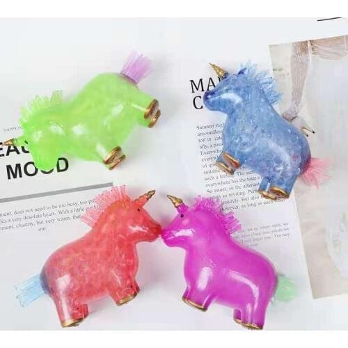 New Stress Balls Unicorn Crocodile Crab Autism Mood Squeeze Relief Healthy Toy Funny Gadget Vent Toy Children Christmas Gift