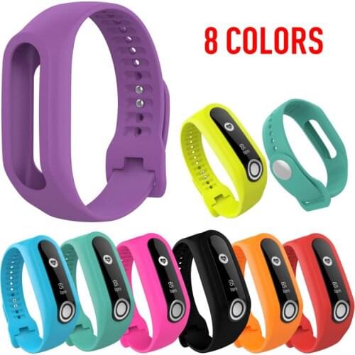 New 8 Colors Replacement Silicone Watch Strap For Tomtom Touch Sport Wristband Watch Band For Tomtom Touch Smart Bracelet Hot