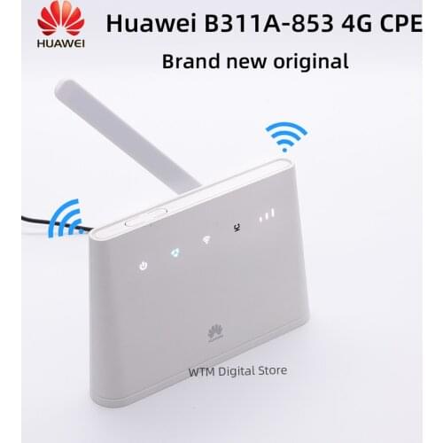 Original Huawei 4G CPE B311As-853 Router Mobile WiFi with Antenna Port