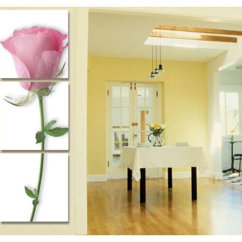 Print Poster Canvas Wall Art Beautiful Roses Decoration Art Oil Painting Modular Pictures On The Hall Wall(No Frame)3pcs