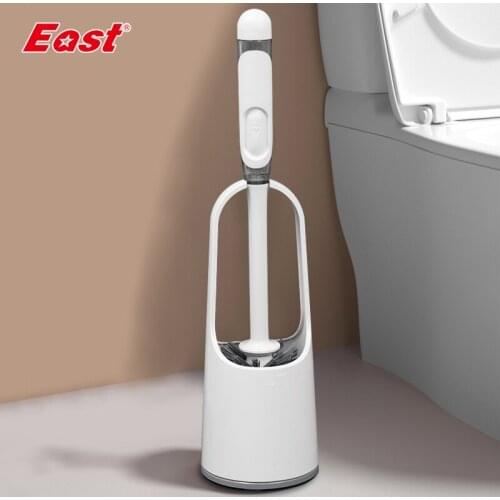 East Drip Toilet Brush Can Hold Cleaning Fluid Brush and Holder Set For Bathroom WC Accessories Household Cleaning Tools ES8401