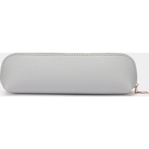 Pen bag net red large-capacity men and women simple leather Japanese retro style ins high school student stationery bag