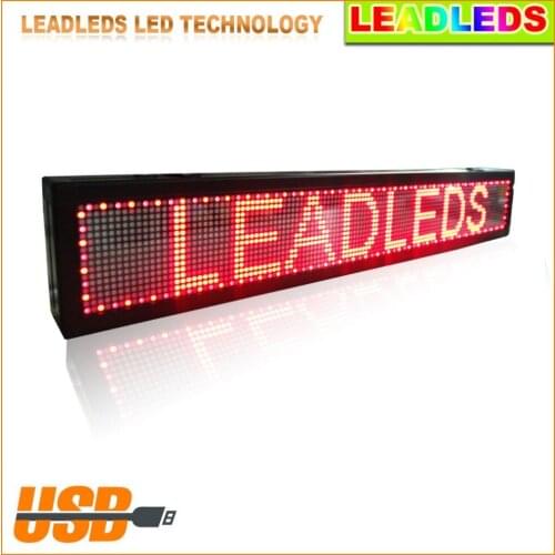 Hight Quality LED Message Digital Moving Display Scrolling Car Sign Light Bus Inside LED Scrolling Programmable Red Message