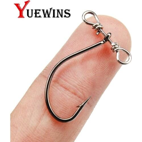 Yuewins 10pcs/lot High Carbon Steel Fishing Hooks 2.5cm 0.4g Jig Crank Hook Lead Jig Head Fishhooks for soft Bait Pesca QA1130