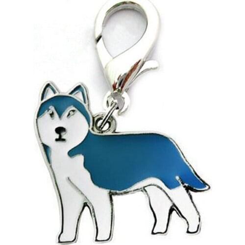 1PC Cute Lovely Different Patten Shape Alloy Dog Tag Pet ID Enamel Accessories Collar Necklace Pendant