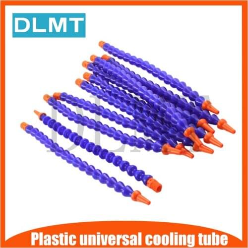 10pcs 300mm 1/2 Round Nozzle Plastic Flexible Water Oil Coolant Pipes Hoses 400mm For CNC Machine Lathe Milling Cooling Tube