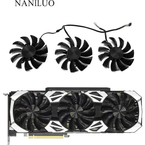 3 шт./лот оригинальный GA92S2U DC12V 0.46A RTX2080 Ti для ZOTAC GAMING GeForce RTX 2080 2080Ti AMP видеокарта охлаждающий вентил