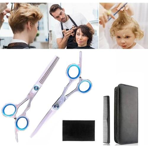 6" Professional Hair Cutting Scissors Shears Barber Salon Hairdressing 5PCS