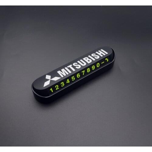 Car Styling Temporary Parking Card Phone Number Card Plate Park Stop For Mitsubishi l200 outlander 3 lancer 10 pajero 2 4 galant
