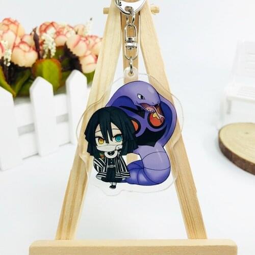 Japan Anime Demon Slayer Keychain Brinco Blade Of Ghost Key Chain Choker Kamado Tanjirou Keyring Holder Brelok For Fans Gift