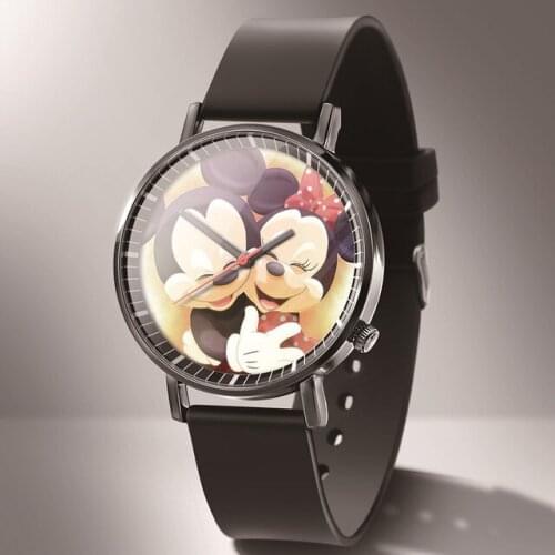 New Fashion Mickey Women Watch boy girl Anime Cartoon Leather Quartz Watches Women Casual Dress Watch kobiet zegarka Reloj Mujer
