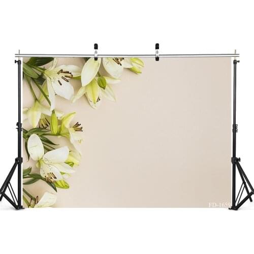 Flower Pure Color Wooden Board Photography Background Props For Baby Shower Newborn Party Food Cake Backdrops Photo Studio Decor