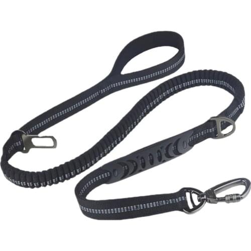 Durable Dog Leash No Pull Buffer Scalable Pet Leash Car Safety Rope Big Dog Walking Traction Rope For Medium Large Dogs Supplies