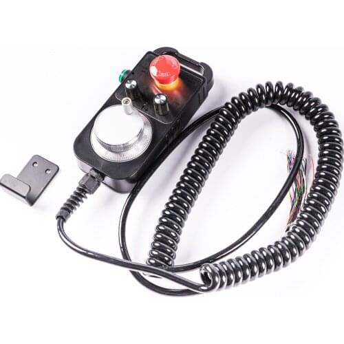 NC Pulse Generator 4/6 Axis MPG Pendant Handwheel with Emergency Stop, manual pulse generator for Siemens, MITSUBISHI, FANUC etc