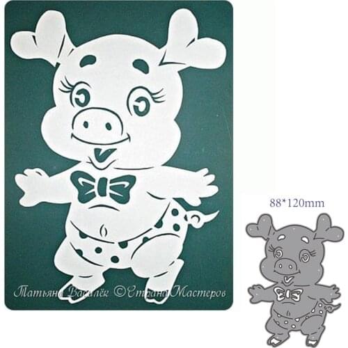 Metal cutting dies cut die mold Animal pig decoration Scrapbook paper craft knife mould blade punch stencils
