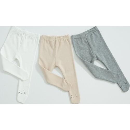 Cute cat printing baby boy pants Spring autumn newborn pants infant kids trousers cotton toddler girls legging 0-24m