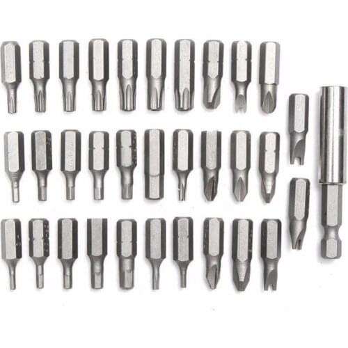 33 in 1 Multi-function Electric Screwdriver Bit Hollow Slot Cross Slot Hexagon Flat Angle High Power Electric Screwdriver Bit