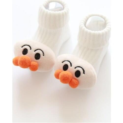 Cartoon Baby Socks Anti-Slip Newborn Socks Cute Autumn Floor Cotton Socks Warm Boots For Boys Girls Infants
