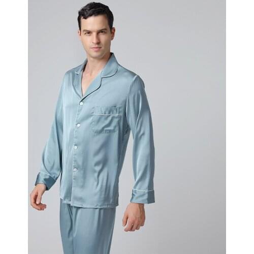 Men Male Husband Pajamas Suit Solid Square Collar Summer Thick Pajama Sets Plus Size Sleepwear Large Loose Cool Pyjamas Suit