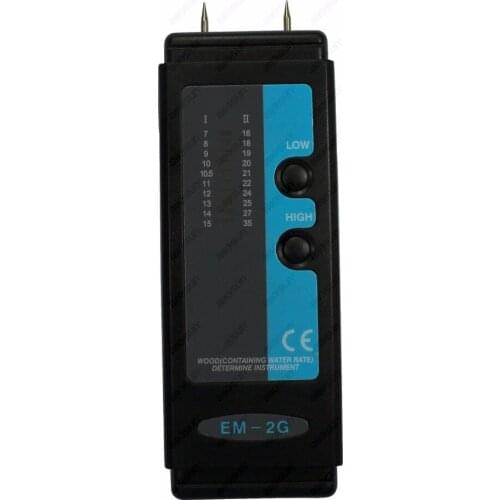 New Professional Handheld Portable EM2G Wood Moisture Meter Digital Moisture Meter Humidity Range Low 7-15%High 16-35% Meter