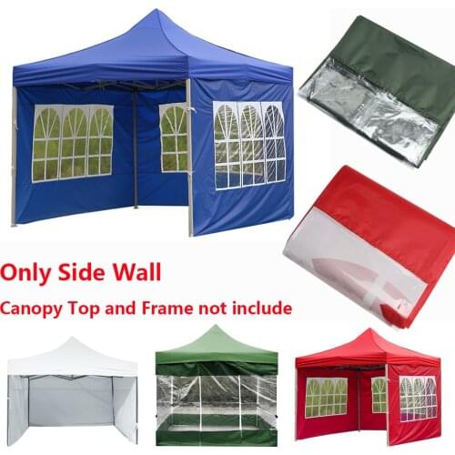 Portable Outdoor Tent Oxford Cloth Side Wall Rainproof Waterproof Tent Gazebo Garden Shade Shelter Side Wall(Without Canopy Top)