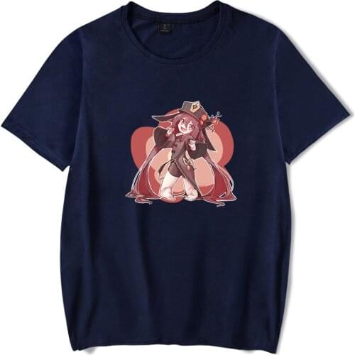 Popular Game Genshin Impact Hu Tao Summer 3D printed T-shirt Boys/Girls Tshirts casual T-shirt O-neck hip hop short sleeve Tops