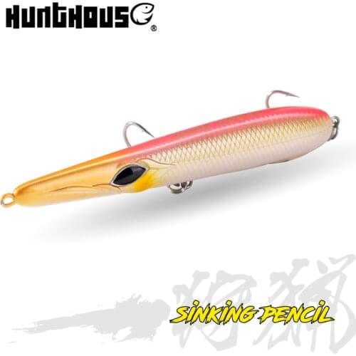 Hunthouse needle pencil baits stylo lure 90mm fishing hard plastic lures long casting sinking lure seabass leurre