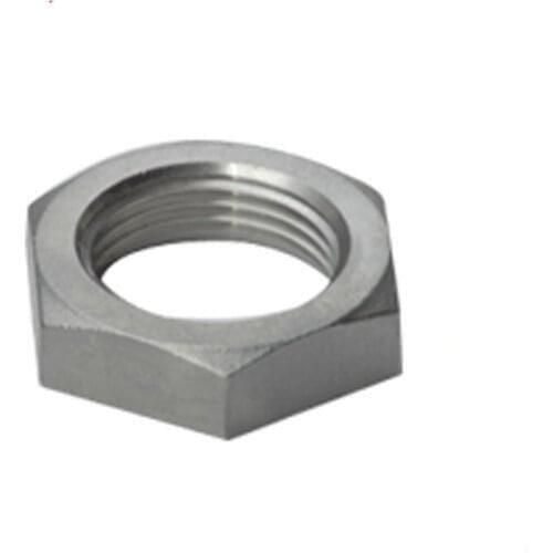 BSPT 1" DN25 Stainless Steel SS304 Lock Nut O-Ring Groove Hexagon Locking Nuts Pipe Fittings