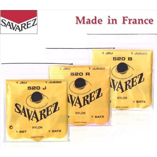 Savarez 520 Traditional Series Classical Guitar Strings, 3 Tensions Available, Sell by 1 Set