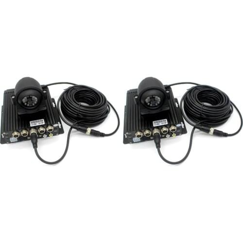 4 Pin Car Vehicle Backup Camera Extension/Extender Cable, Waterproof, 2 Pack (5M/ 16 Feet + 10M/ 32 Feet), Black