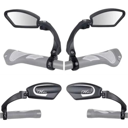 Bicycle Rear View Mirror 360 Degree Rotate Stainless Steel Lens Wide Range Back Sight Back Mirror Folded Outdoor