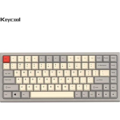 Keycool Vintage grey Mechanical Keyboard Cool RGB lamps Hot swappable switch