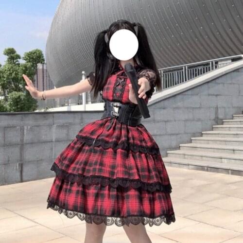 Japanese JSK Lolita Dress women summer dress sweet soft girl wind cute cartoon lolita suspender dress Gothic Dress For Girls