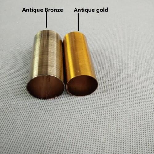 10pieces/lot D25/28/30mmX60/80/90mm Antique bronze/antique gold metal cup for candle lampholder lamp base lighting accessories