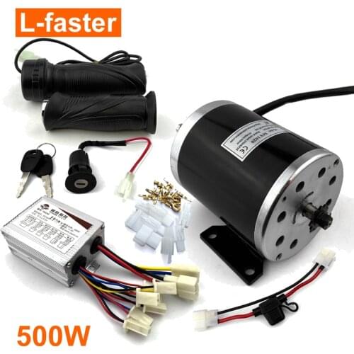 24V36V48V 500W Electric Scooter Brush Motor Kit High Speed UNITE motor MY1020 Child Motorcycle MX350 Upgrade Conversion Kit