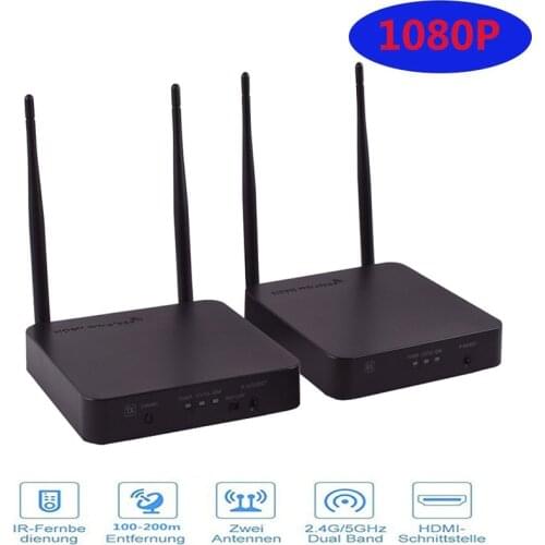 5GHz Wireless Transmission HDMI Extender Transmitter Receiver Video Converter 100M 200M Wireless Wifi HDMI Sender DVD PC to TV
