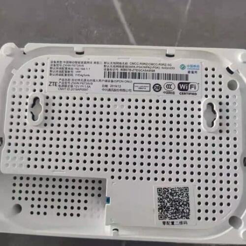 5PCS Original ZTE F673a V9 Dual Band 4ge+1tel+2usb+Ac 5g Wifi Ont ONU Gpon English version Secondhand without power Freeshipping