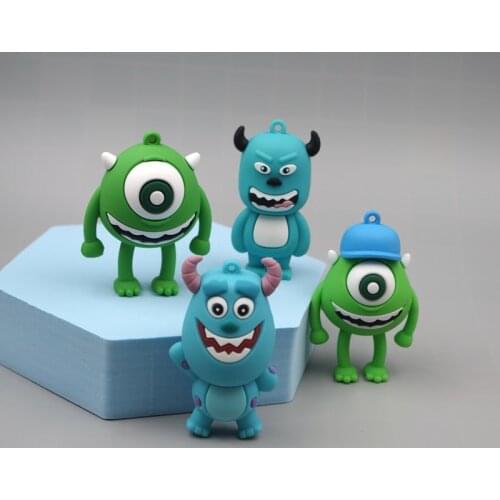 6cm Monsters Inc Disney Sulley Mike Action Figure Model Cartoon Anime Figures Michael Wazowski Dolls Cake Decoration Accessories