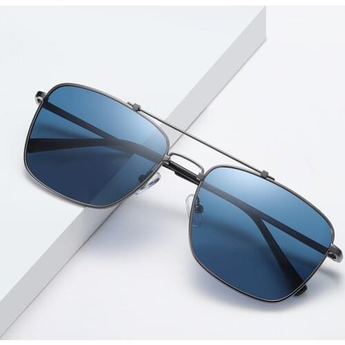 FONDYI High Quality Polarized Pilot Aviation Sunglasses Mirror Driving Wholesale Fashion Sunglasses UV400 Black Shades with Case