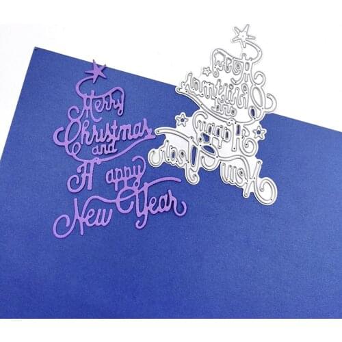 Julyarts Merry Christmas Metal Cutting Dies New 2020 Christmas Scrapbook Paper Craft knife Mould Blade Punch Stencils Dies