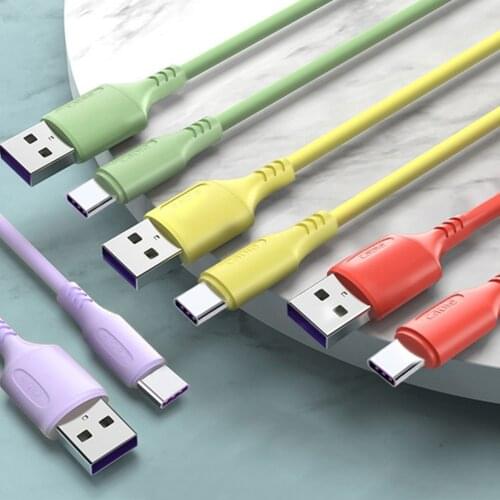 1m 3A Fast Charging USB C Type C Cable Charger 1m Micro USB Data Cable Liquid Silicone For Iphone X Samsung Huawei Xiaomi Mi10