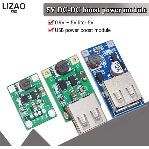 DC-DC USB Output charger step up Power Boost Module 0.9V ~ 5V to 5V 600MA USB Mobile Power Boost Board