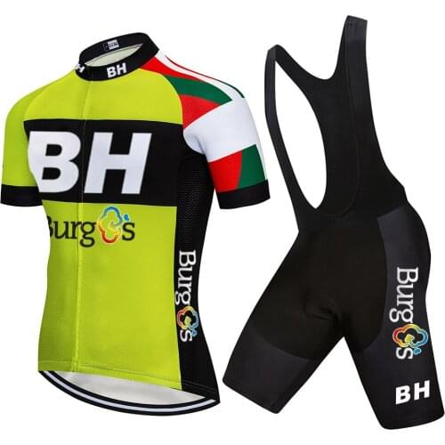 Tenue De Vélo Homme BH Cycling Jersey Set Summer Short Sleeve Maillot 20D Bib Shorts Bicycle Clothes Sportswear Clothing Suit