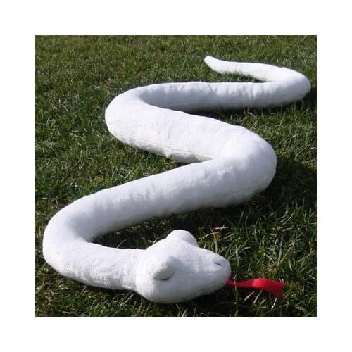 Simulation animal large 120cm white snake soft plush toy birthday gift b0002