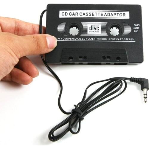New Audio Car Cassette Tape Adapter Converter 3.5 MM for iphone MP3X CD Wholesale